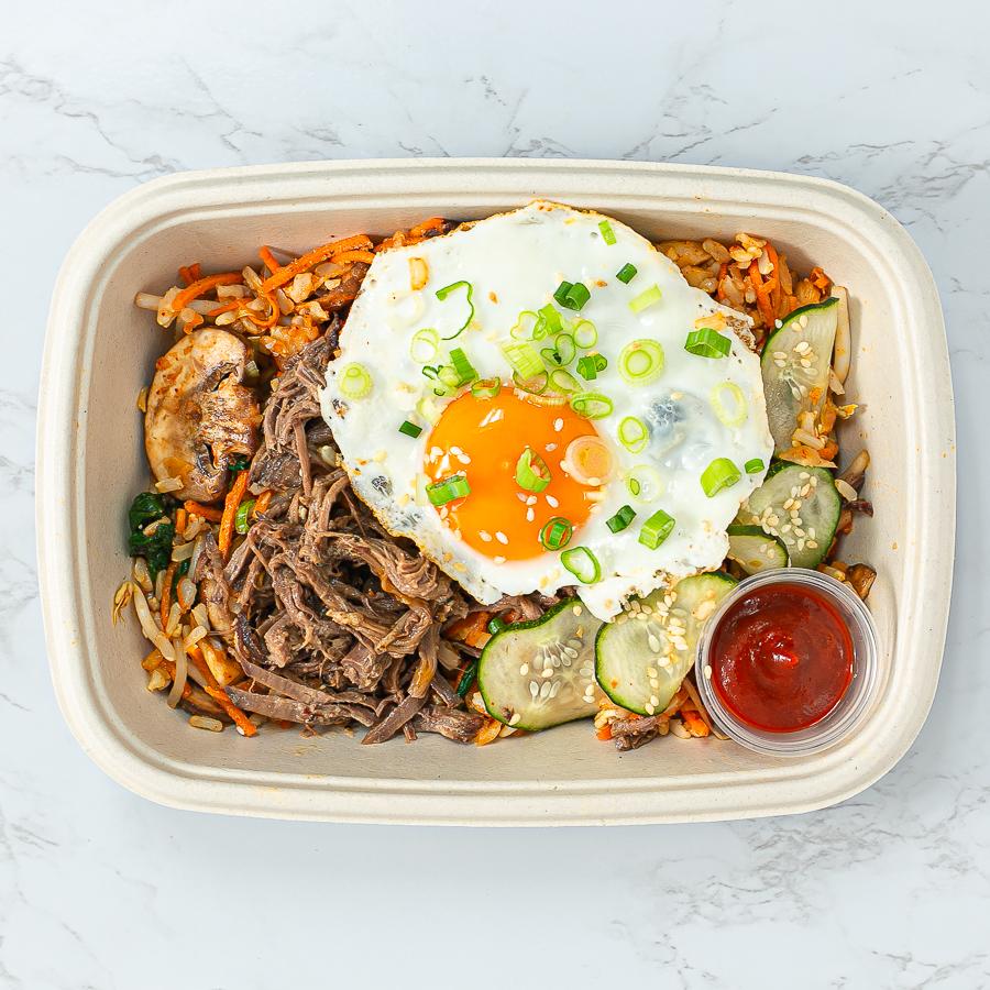 Overhead picture of food