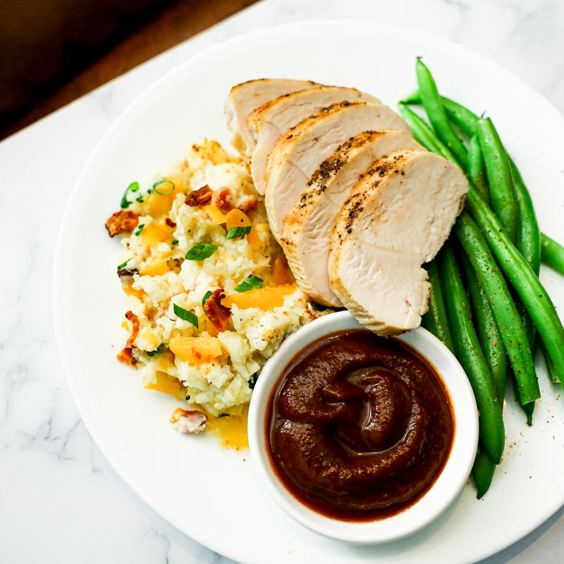 Overhead picture of food
