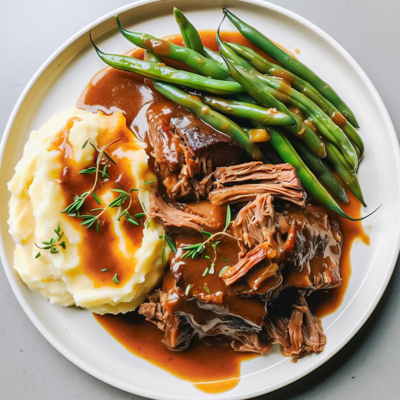 Overhead picture of food